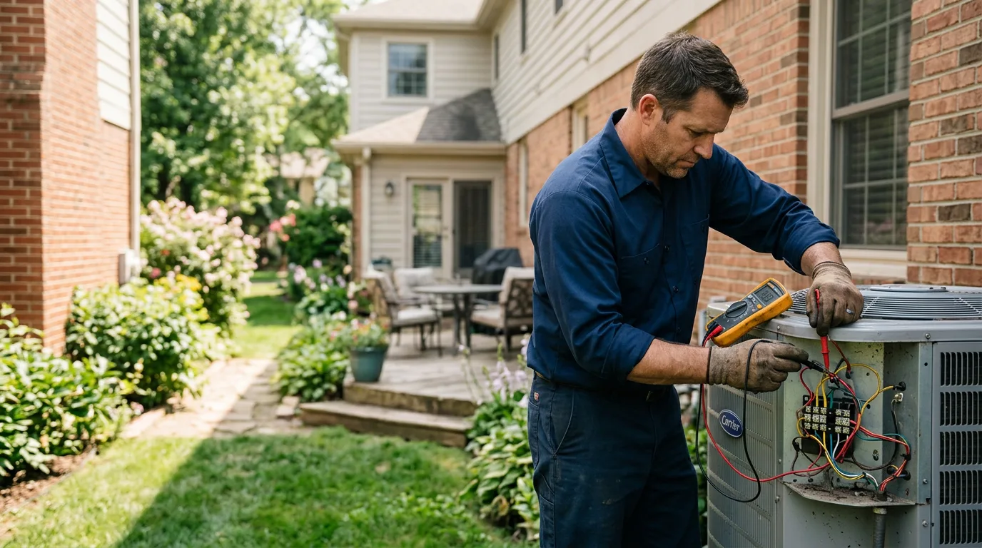 HVAC technician working near Washington, MI
